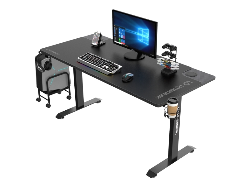 Ultradesk Momentum, Gerade, Freiform, Gaming, Schwarz, 1520 Mm, 700 Mm