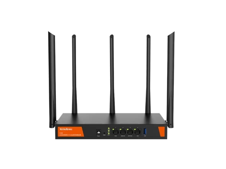 Tenda W30e Ax3000, Dual-Band (2,4 Ghz / 5 Ghz), Ethernet Lan, Sort, Bordplade Router