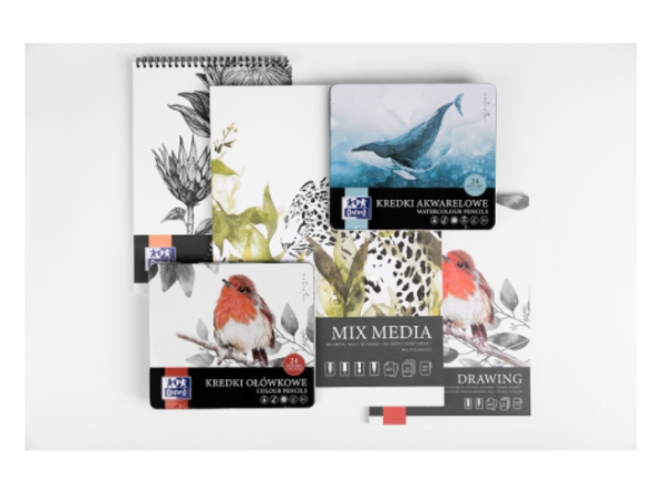 Oxford kunstskitseblok A4 50 ark, 120 g, orange