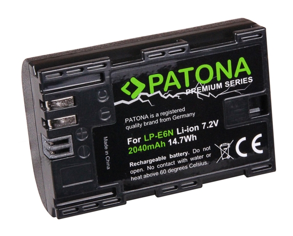 Patona 1259, Canon, 2040 Mah, 7,2 V, Lithium-Ion (Li-Ion), 1 Stk
