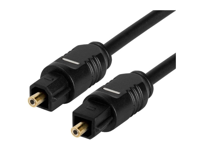 Techly 1M Toslink/Toslink, Toslink, Männlich, Toslink, Männlich, 1 M, Schwarz