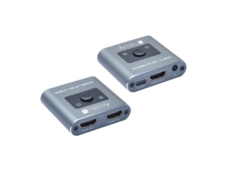 Techly Idata Hdmi-2128Kt, Hdmi, Grau, 60 Hz, 2 M, 1080P, 480P, 2160P, 4320P, 576P, 48 Gbit/Sec.