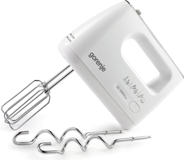 Gorenje M550csdc, Handmixer, Weiß, Mixen, 1,3 M, Tasten, Drehregler, Dc