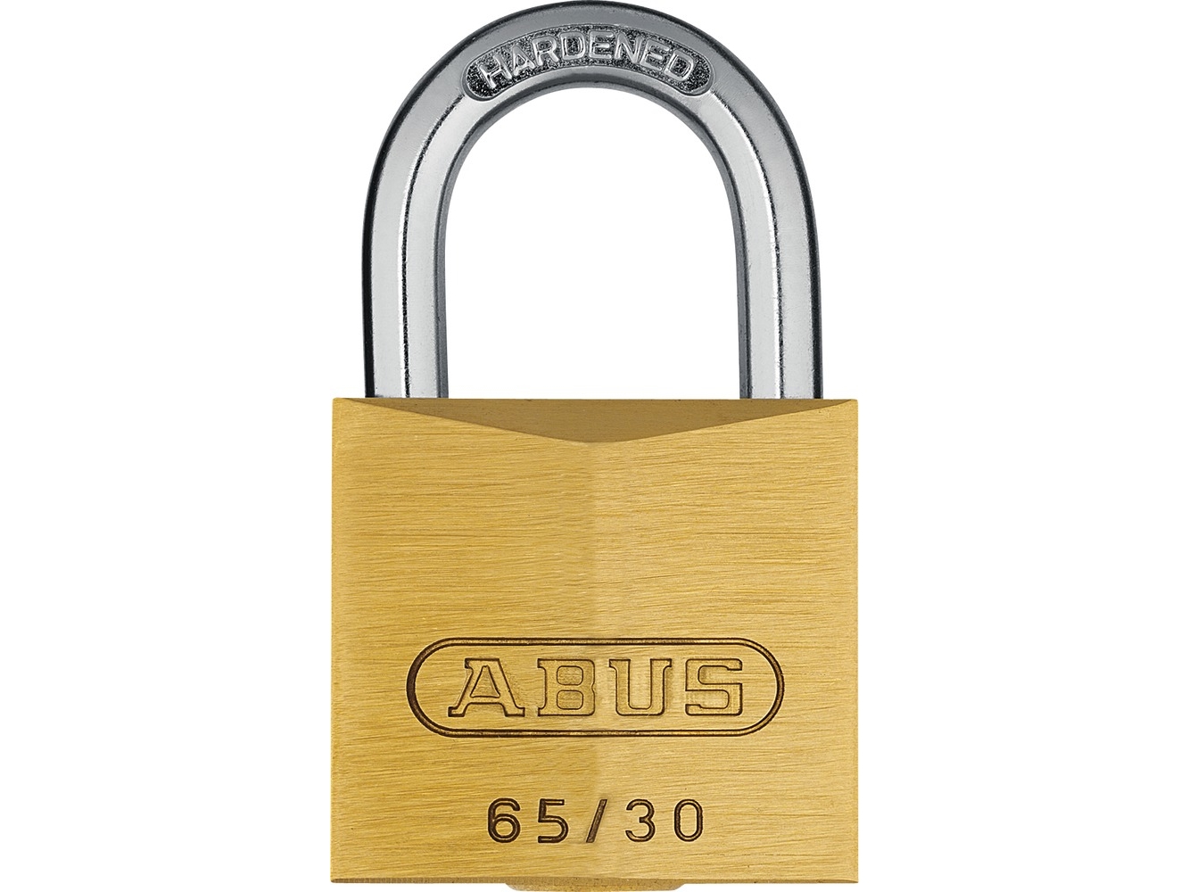 ABUS B111-30, Konventionelle hængelås, Nøglelås, Indtastet ens, Hegn, Garage, Port, Værksted, Messing, Rustfrit stål, Messing