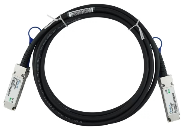 Blueoptics Qsfp28-Dac-3M-Va Infiniband Kabel Schwarz (Qsfp28-Dac-3M-Va-Bl)