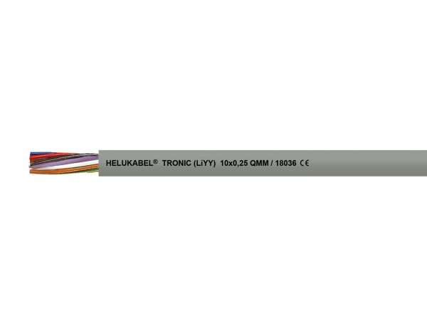 Helukabel Tronic, Lavspændingskabel, Grå, Polyvinylchlorid (Pvc), Polyvinylchlorid (Pvc), Cooper, 500 V
