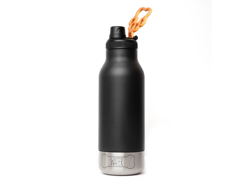 Asobu Buddy, Indendørs/udendørs, 1082 ml, Sort, Gummi, Silikone, Rustfrit stål, Indføring, 124 mm