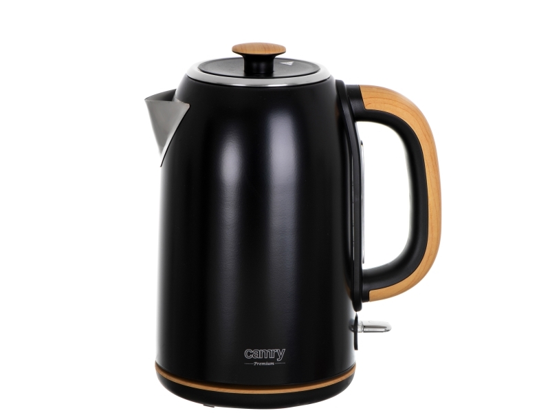 Adler Ad 1342, 1,7 L, 2200 W, Schwarz, Edelstahl, Regelbare Temperatur, Wasserstandsanzeige