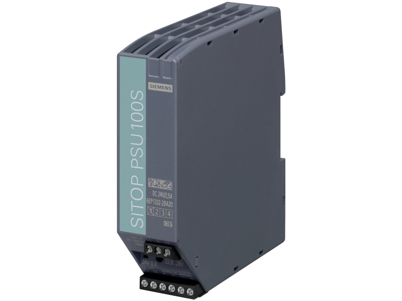 Siemens 6EP1332-2BA20, Indendørs, IP20, Flerfarvet, CE, RoHS, REACH, 32,5 mm, 125 mm