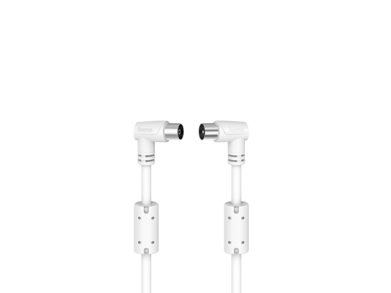 Hama 00205056, 1,5 M, Koaxial, Koaxial, Weiß