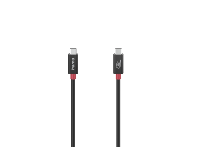 Hama 00200779, 1 M, Usb C, Usb C, Usb4 Gen 3X2, 40 Gbit/S, Schwarz