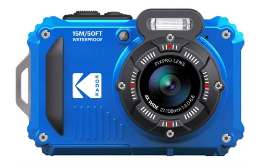 Kodak PIXPRO WPZ2, 16,76 MP, 4608 x 3456 pixel, BSI CMOS, 4x, Fuld HD, Blå