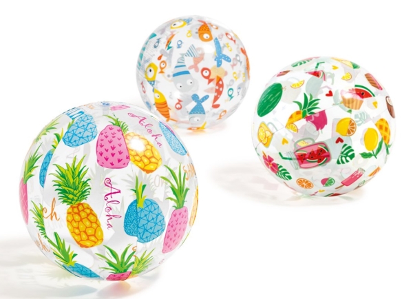 Intex Lively Print Badebolde 51 cm  - 3 varianter