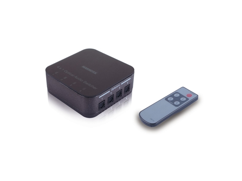Marmitek Audio switch - 4 in / 1 out - Toslink - remote control