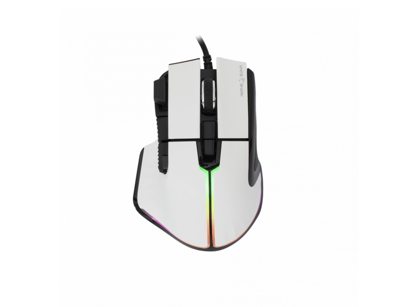 White Shark Marrok White, Rechts, Optisch, Usb Typ-A, 12000 Dpi, Weiß