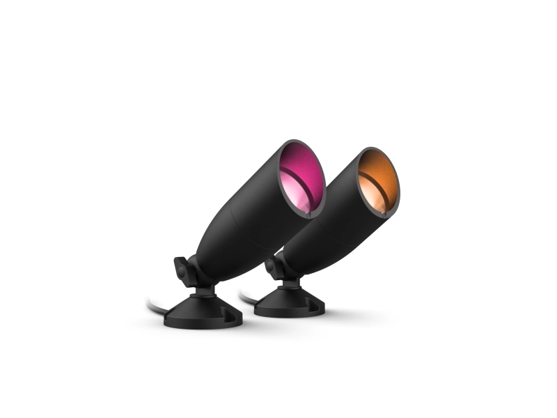 WiZ Maahan asennettavien kohdevalaisimien aloituspakkaus, Älyseinävalo, Wi-Fi/Bluetooth, Musta, Wi-Fi 4 (802.11n), 802.11b, 802.11g, LED, Metalli