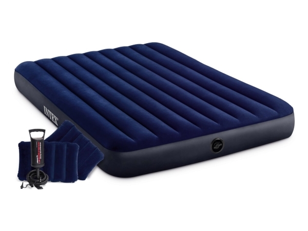 INTEX Queen Dura-Beam Classic Downy Airbed W/ Hand Pump 152