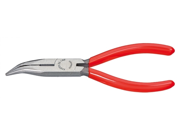 Knipex 25 21 160 Elektroniikka- ja hienomekaniikka Litteäkärkiset pihdit 40° taivutettu 160 mm