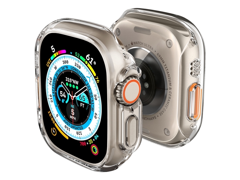 Spigen Acs05917, Hülle, Smartwatch, Transparent, Apple, Apple Watch Ultra (49Mm), Polycarbonat (Pc)