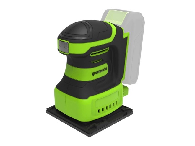 Greenworks G24ss14, Rystepudser, Sort, Grøn, Børstefri, 12000 Rpm, Batteri, 24 V