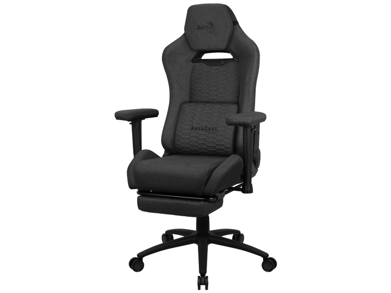 Aerocool Royal Aeroweave, Universal Gamingstol, 150 Kg, Polstret Sæde, Polstret Ryglæn, 125 Kg, Sort
