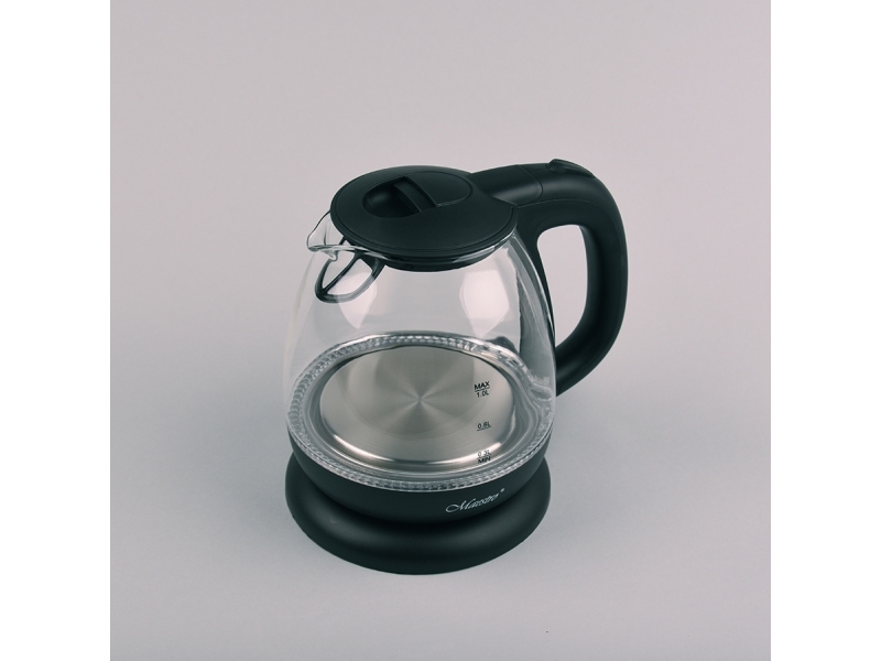 Feel Maestro Mr-055-Black, 1 L, 1100 W, Sort, Glas, Vandmåler, Overophedningsbeskyttelse