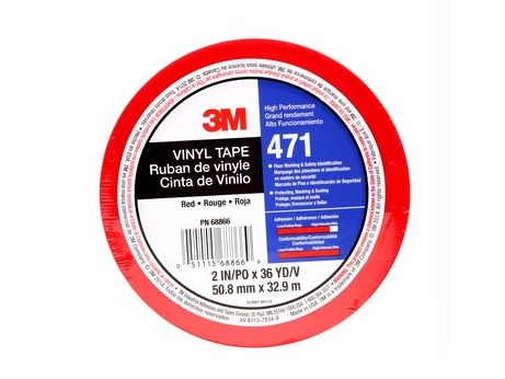 3M 471R50iw Pvc-Band Rot (L X B) 33 M X 50 Mm 1 Stück