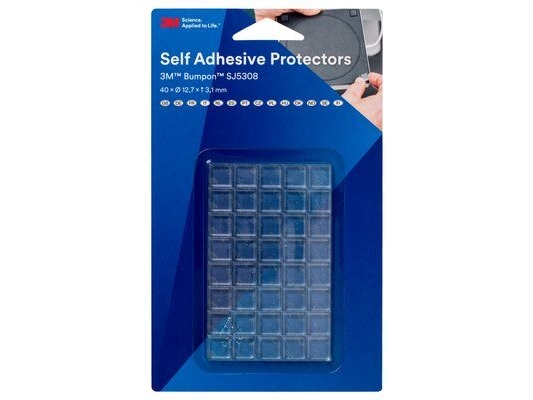 3M Sj5308bl, Transparent, Polyurethan, Rechteckig, 12,7 Mm, 12,7 Mm, 3,1 Mm