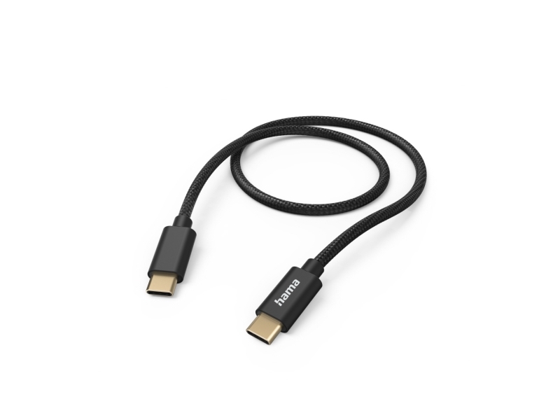 Hama Gewebe-Usb-Kabel 1,5 M Usb 2.0 Usb C Schwarz (00201547)