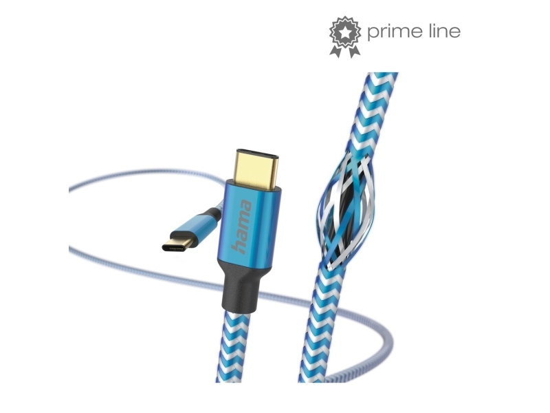 Hama Reflective, 1,5 M, Usb C, Usb C, Usb 2.0, 0,48 Gbit/Sec, Blau
