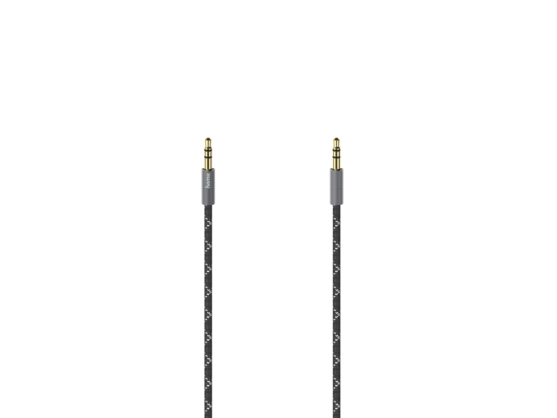 Hama 00205130, 3.5Mm, Stecker, 3.5Mm, Stecker, 1,5 M, Schwarz, Grau