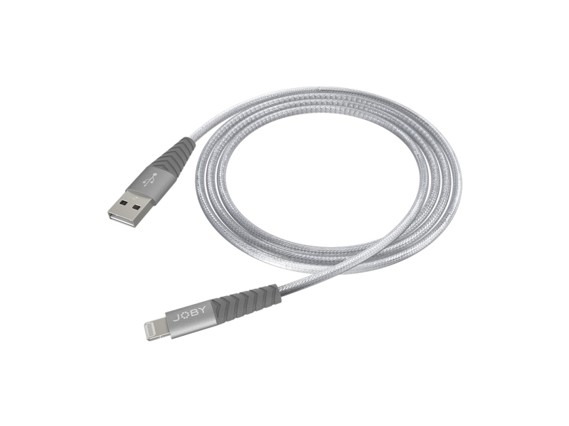 Joby Lightning-Lade- Und Synchronisationskabel 1,2 M Space Grau, 1,2 M, Lightning, Usb A, Männlich, Männlich, Grau