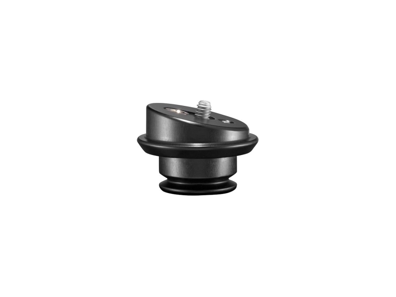 Manfrotto Mvaqr-Gim-Plate, Montageplatte, Schwarz, Aluminium, 1/4, 3/8", 50 Mm, 35 Mm