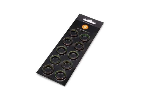 Ek Water Blocks Ek-Quantum Torque Color Ring 10-Pack Hdc, Fastgørelsesring Til Drejningsmoment, 1/4", 10 Stk, Slovenien
