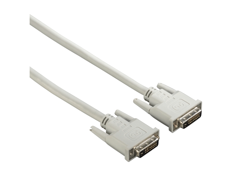 Hama 00200931, 1,5 M, Dvi-D, Dvi-D, Stecker, Stecker, Grau
