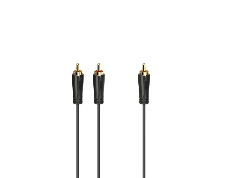 Hama 00205097, Rca, Hanstik, 2 X Rca, Hanstik, 5 M, Sort