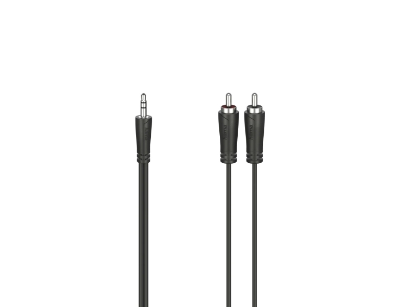 Hama 00205111, 3.5Mm, Stecker, 2 X Rca, Stecker, 3 M, Schwarz