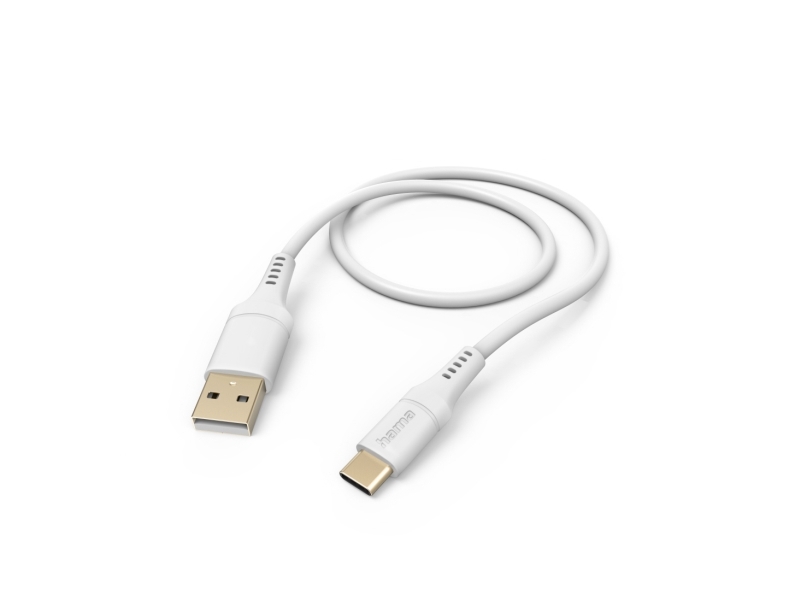Hama Flexible, 1,5 M, Usb A, Usb C, Usb 2.0, 0,48 Gbit/S, Weiß