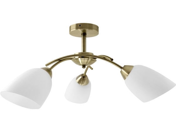 Activejet Klassisk Loft Lysekrone Vedhæng Lampe Nikita Patina Triple 3Xe27 Til Stuen, 3 Pære(R ), E27, Ip20
