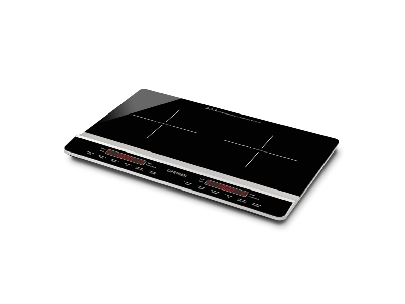 G3 Ferrari Dinamiko Duo, Sort, Bordplade, 56 cm, Zone induktionskogeplade, 2 zone(s), 2 zone(s)