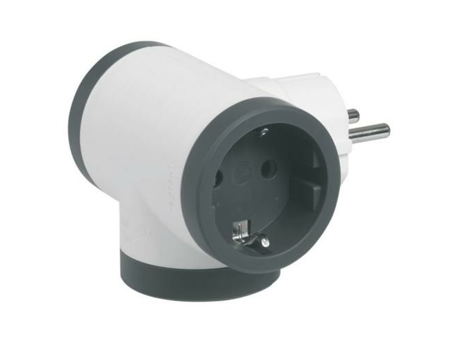 Legrand 694520, Type F, 220 - 230 V, 16 A, Sort, Hvid, 3680 W, Termoplast