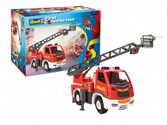 Revell Feuerwehrauto Leiterwagen, Feuerwehrauto-Modell, Montagesatz, 1:20, Unisex, 74 Stück(E), 4 Jahr(E)