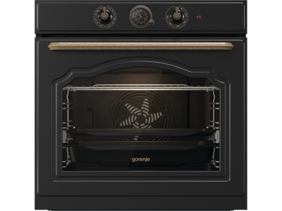 Gorenje BOS67372CLB, Stor, Elektrisk ovn, 77 L, 3500 W, 77 L, 300 °C