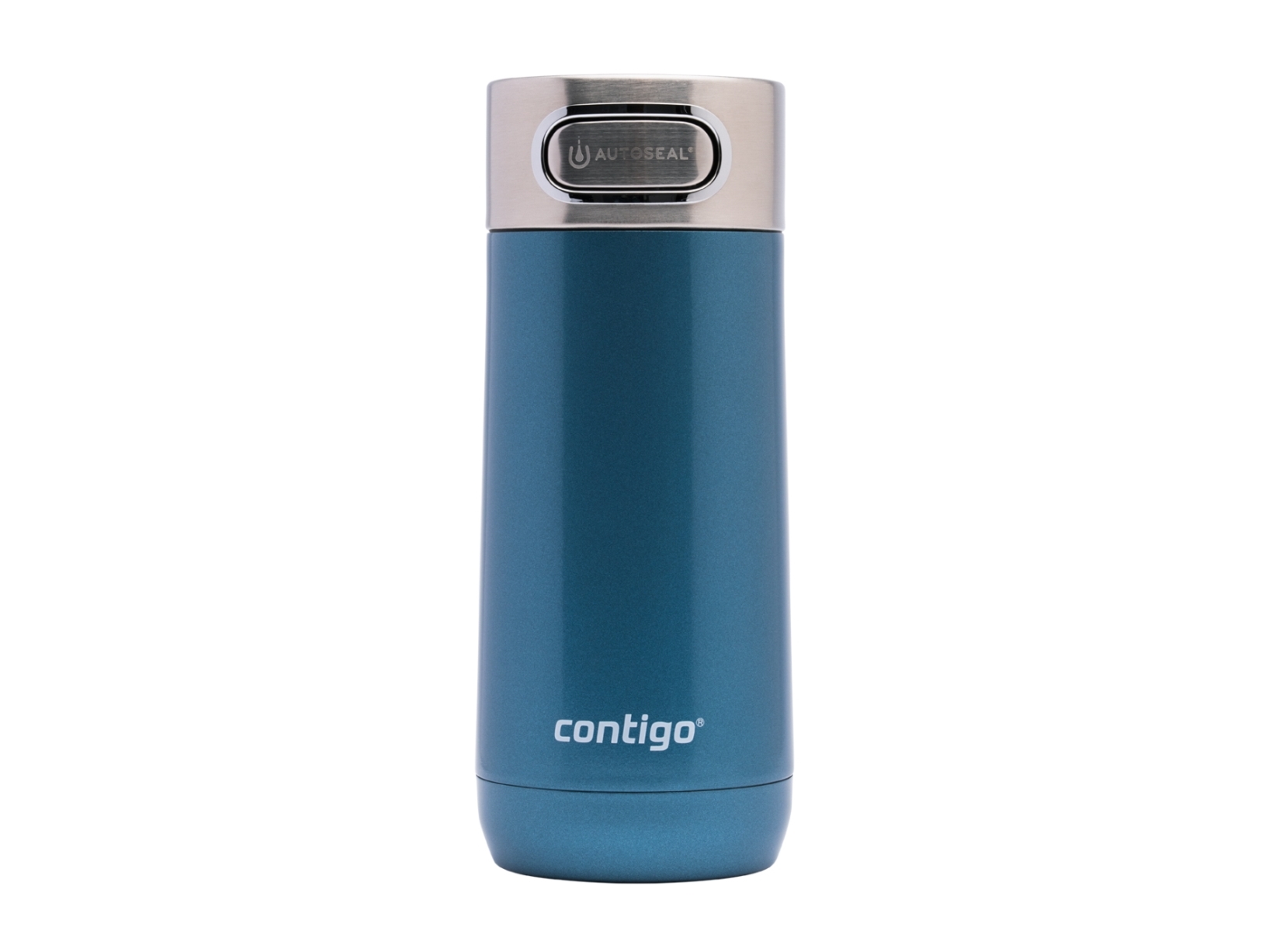 Contigo Luxe Autoseal, Blau, Edelstahl, 5 H, 12 H, 360 Ml