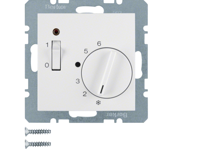 Hager 20308989, Drehschalter, Weiß, 250 V, 50 - 60 Hz