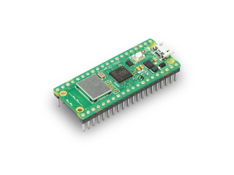 Raspberry Pi Pico Wh, Arm, Arm Cortex M0+, 133 Mhz, 2 Mb, Wi-Fi 4 (802.11N)