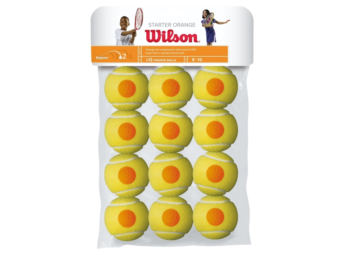 Wilson Starter Orange, Orange, Gelb, 12 Stück(E), Unisex, Erwachsener