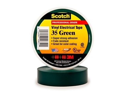 Tape 35 Pvc Grøn 19Mmx20M