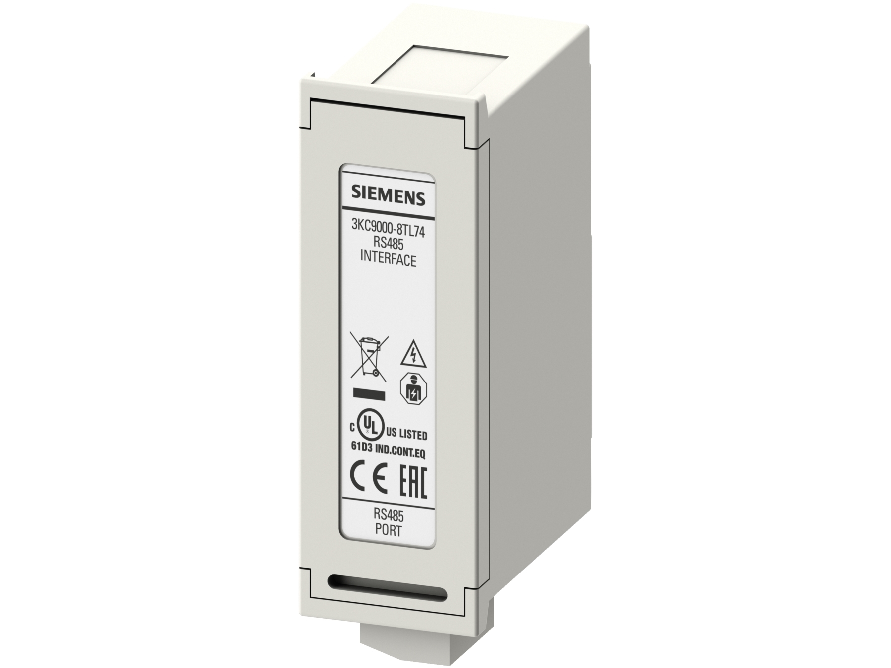Siemens 3Kc9000-8Tl74 Udvidelsesmodul, 1 Stk., 59 G, 183 Mm, 150 Mm, 127 Mm