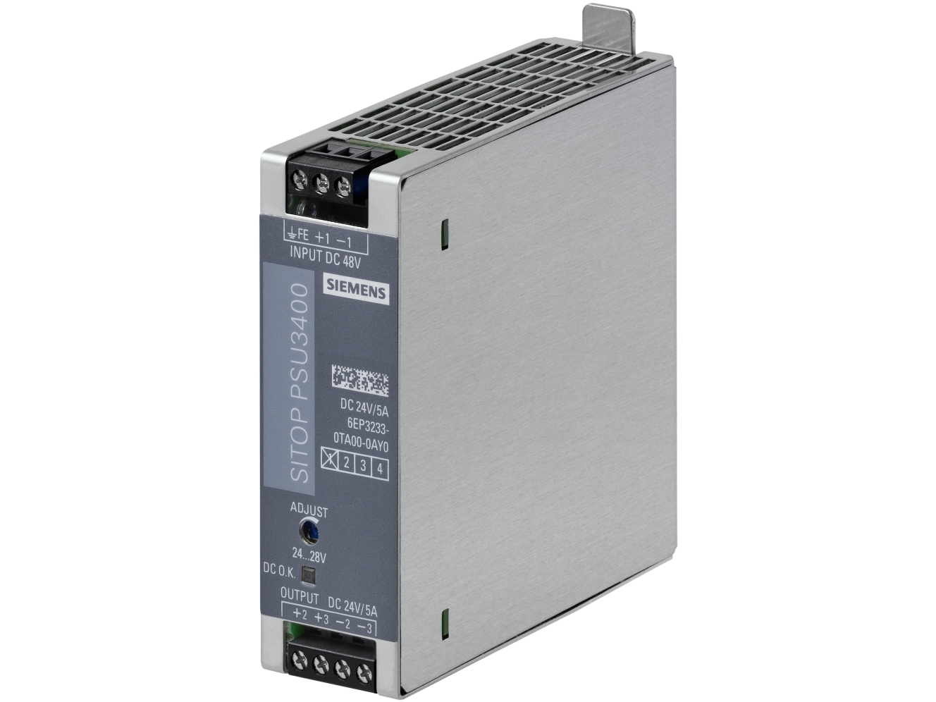 Siemens 6EP32330TA000AY0 strømforsyning til DIN-skinne Indhold: 1 stk., 130 W, 32 mm, 100 mm